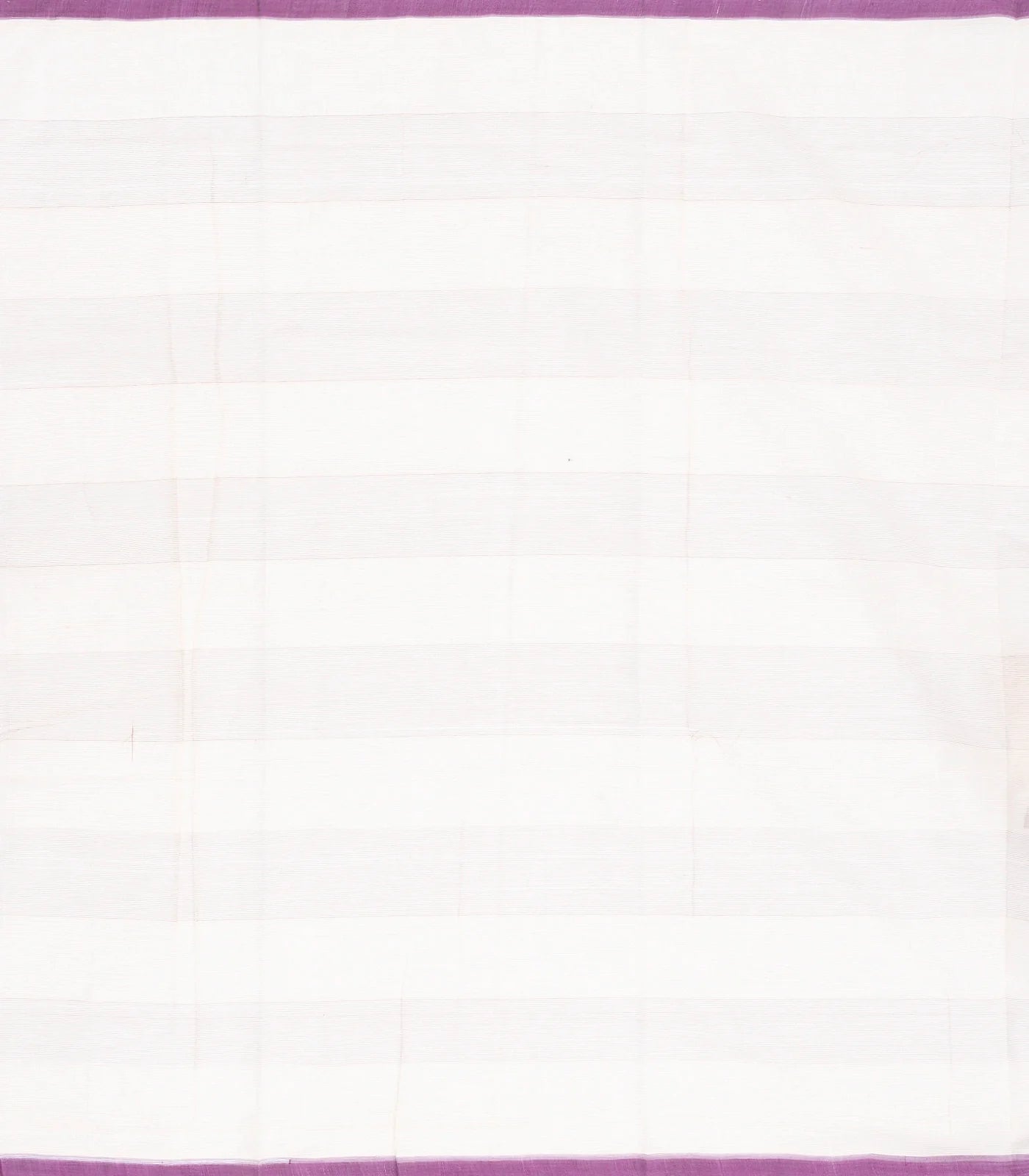White Handloom Venkatagiri Cotton Saree With Contrast Border