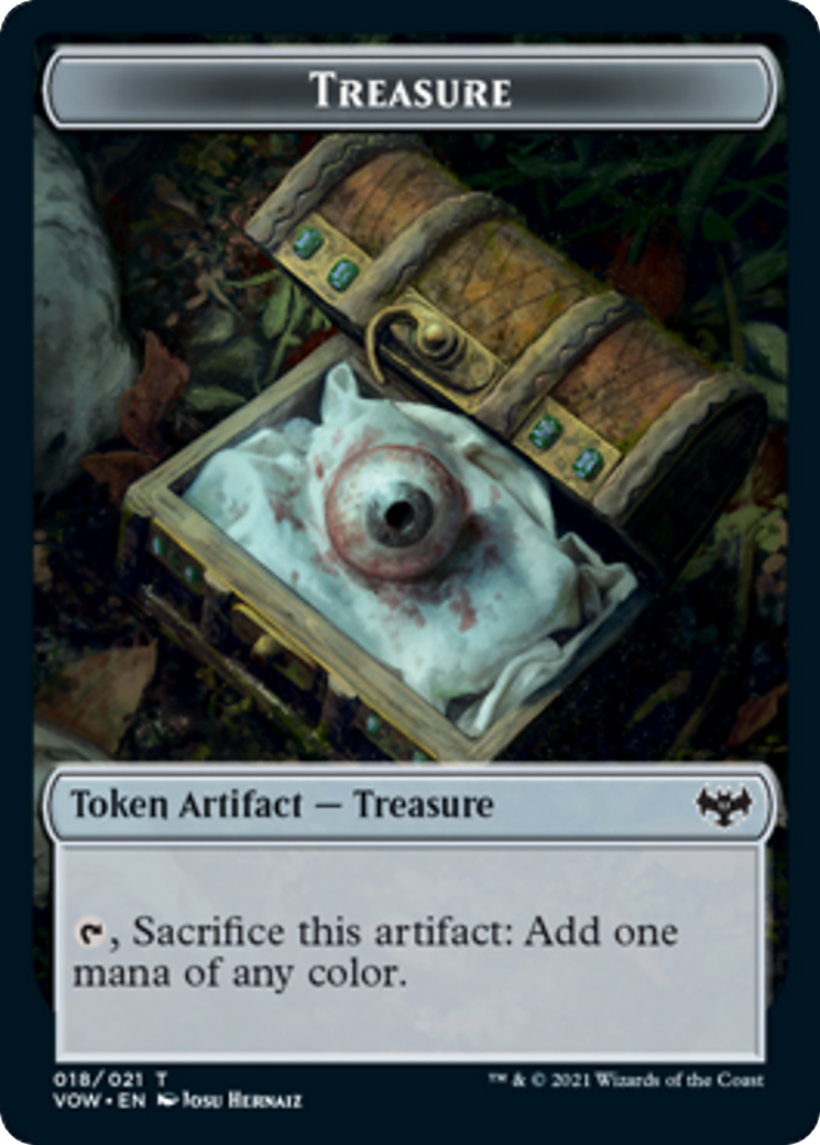 Blood Token (17) // Treasure Token (18) [Innistrad: Crimson Vow: Tokens] [Non-Foil]