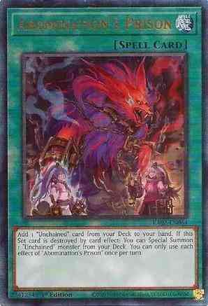 Abomination's Prison - RA02-EN064 - Prismatic Ultimate Rare - 1st Edition