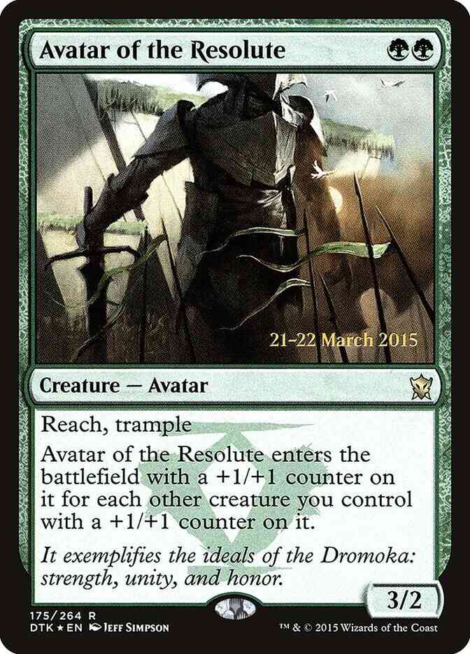 Avatar of the Resolute [175s] [Dragons of Tarkir Promos] [Foil]