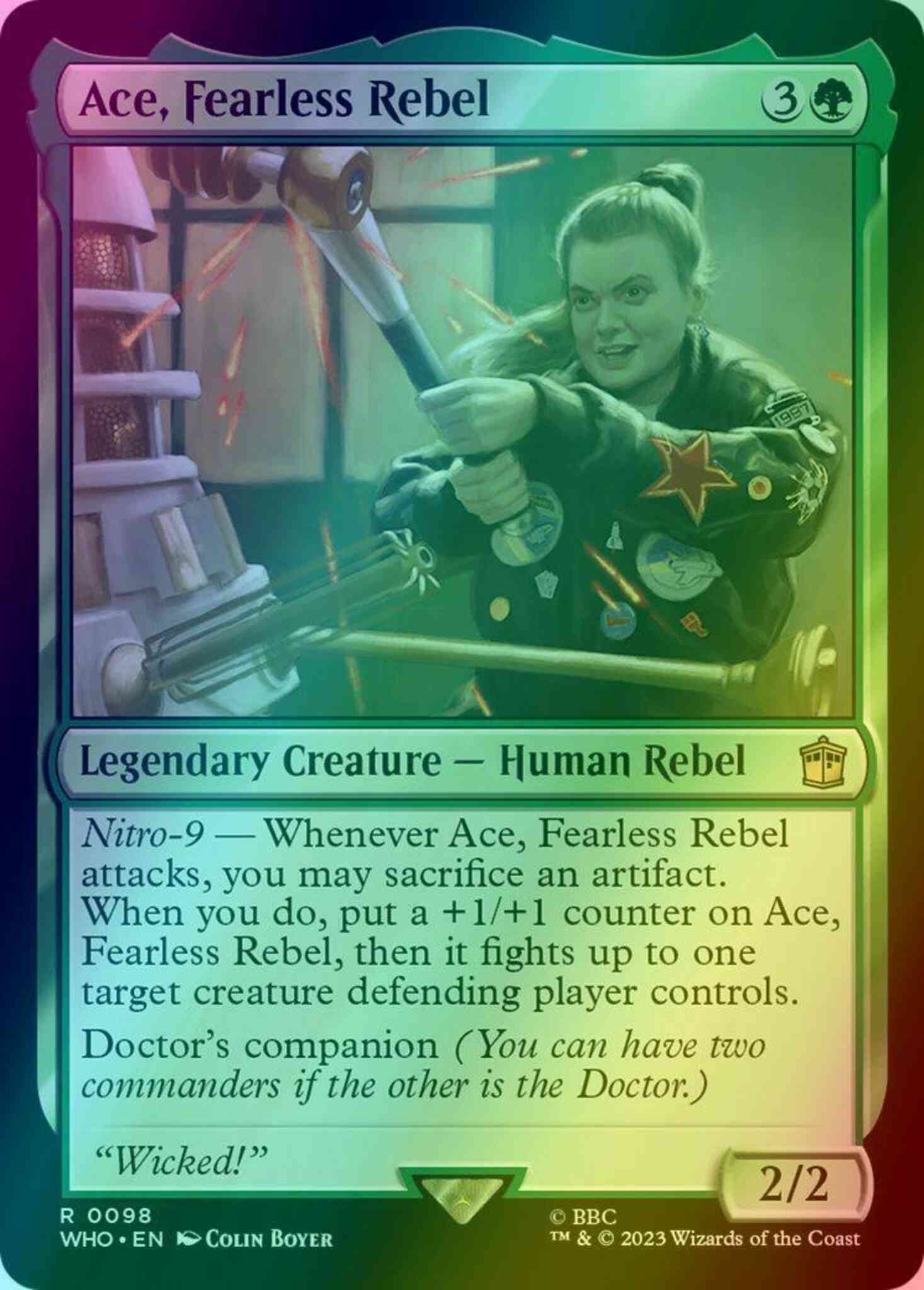 Ace, Fearless Rebel [98] [Universes Beyond: Doctor Who] [Foil]