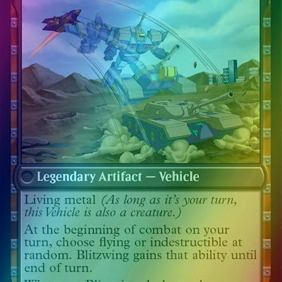 Blitzwing, Cruel Tormentor // Blitzwing, Adaptive Assailant [4] [Universes Beyond: Transformers] [Foil]