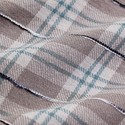 Light Brown Slub Textured Checks Shirt