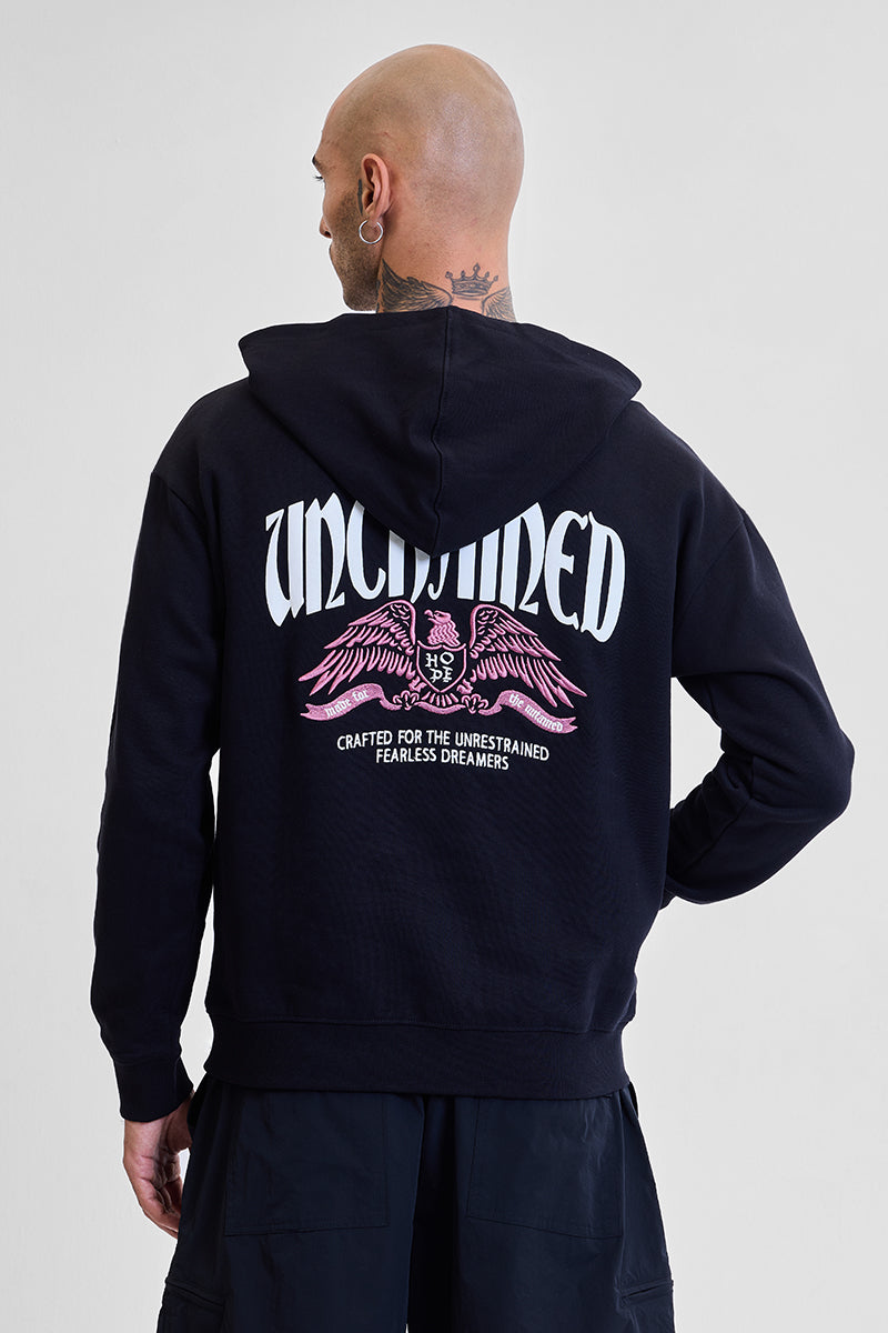 Legends Unchained Black Embroidered Hoodie