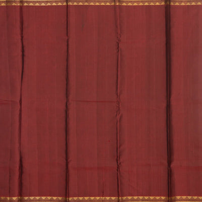 Bonsai Green Handloom Kanchipuram Silk Saree With Kalamkari Motifs Pallu