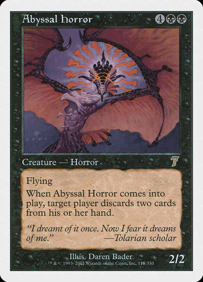 Abyssal Horror [115] [Seventh Edition] [Non-Foil]