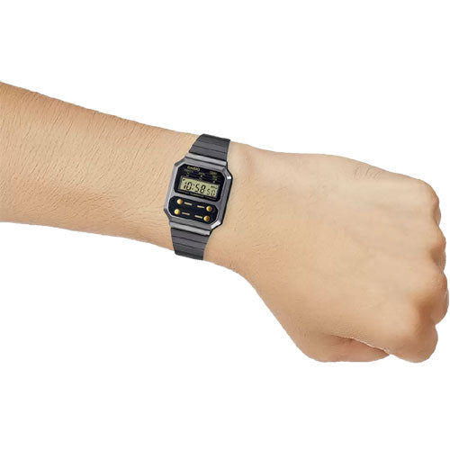 Casio Vintage Black Dial Unisex 32.7mm