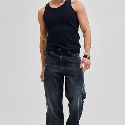 Charcoal Grey Loose Fit Jeans