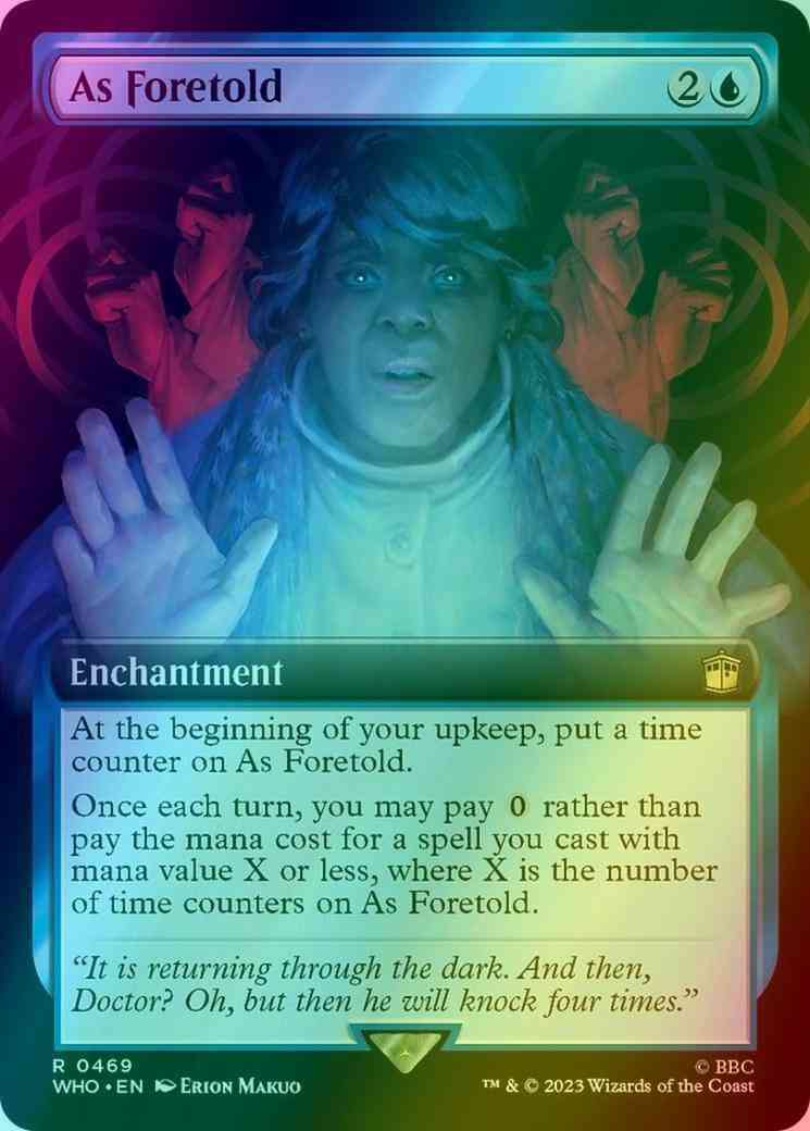 As Foretold [469] [Extended Art] [Universes Beyond: Doctor Who] [Foil]