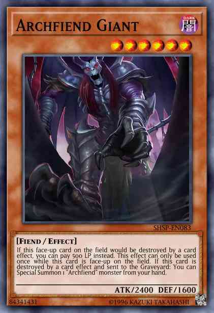 Archfiend Giant - SHSP-EN083 - Rare - Unlimited