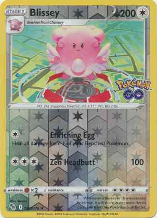 Blissey - 052/078 - Rare Holo [pgo-052] [Reverse Holo]