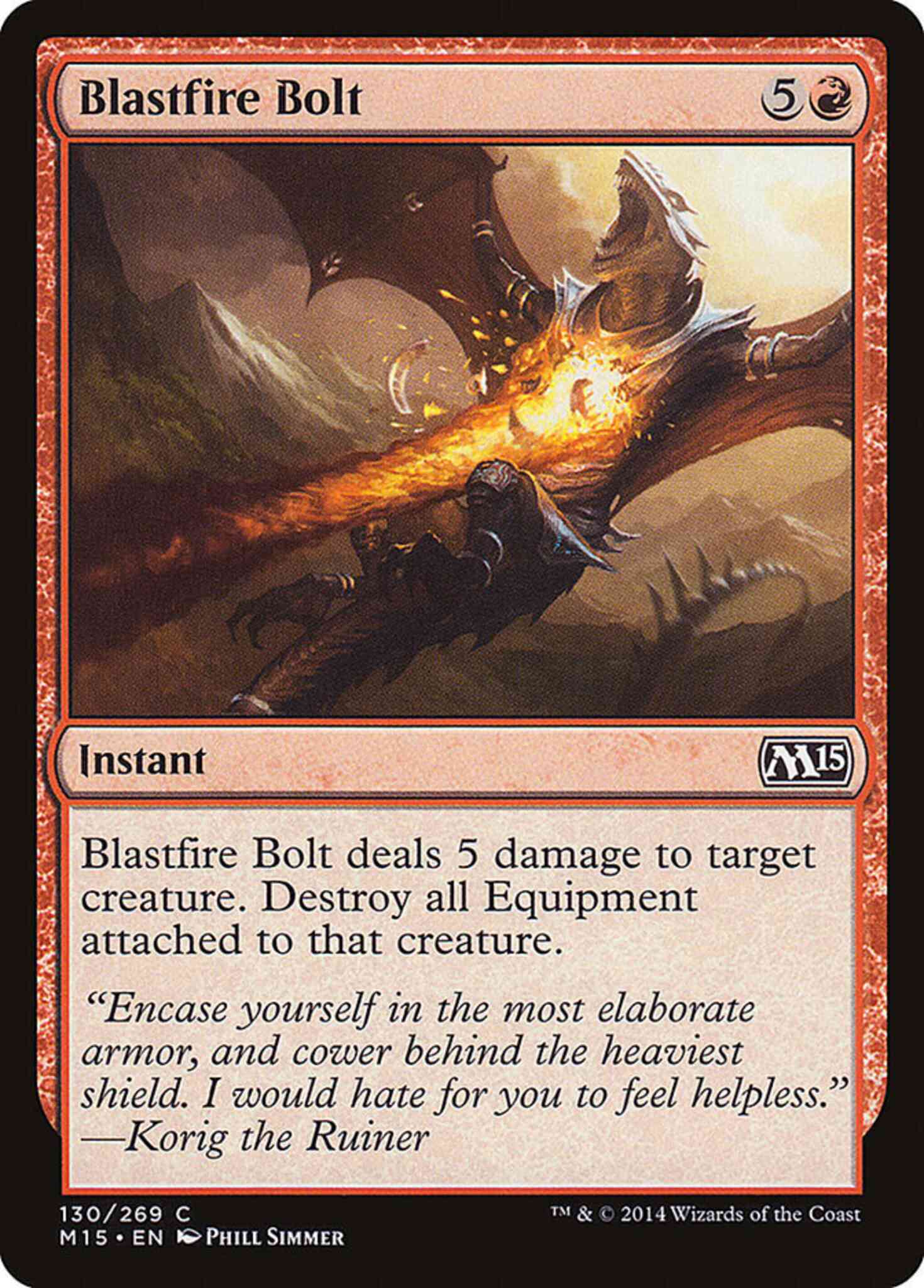 Blastfire Bolt [130] [Magic 2015] [Non-Foil]