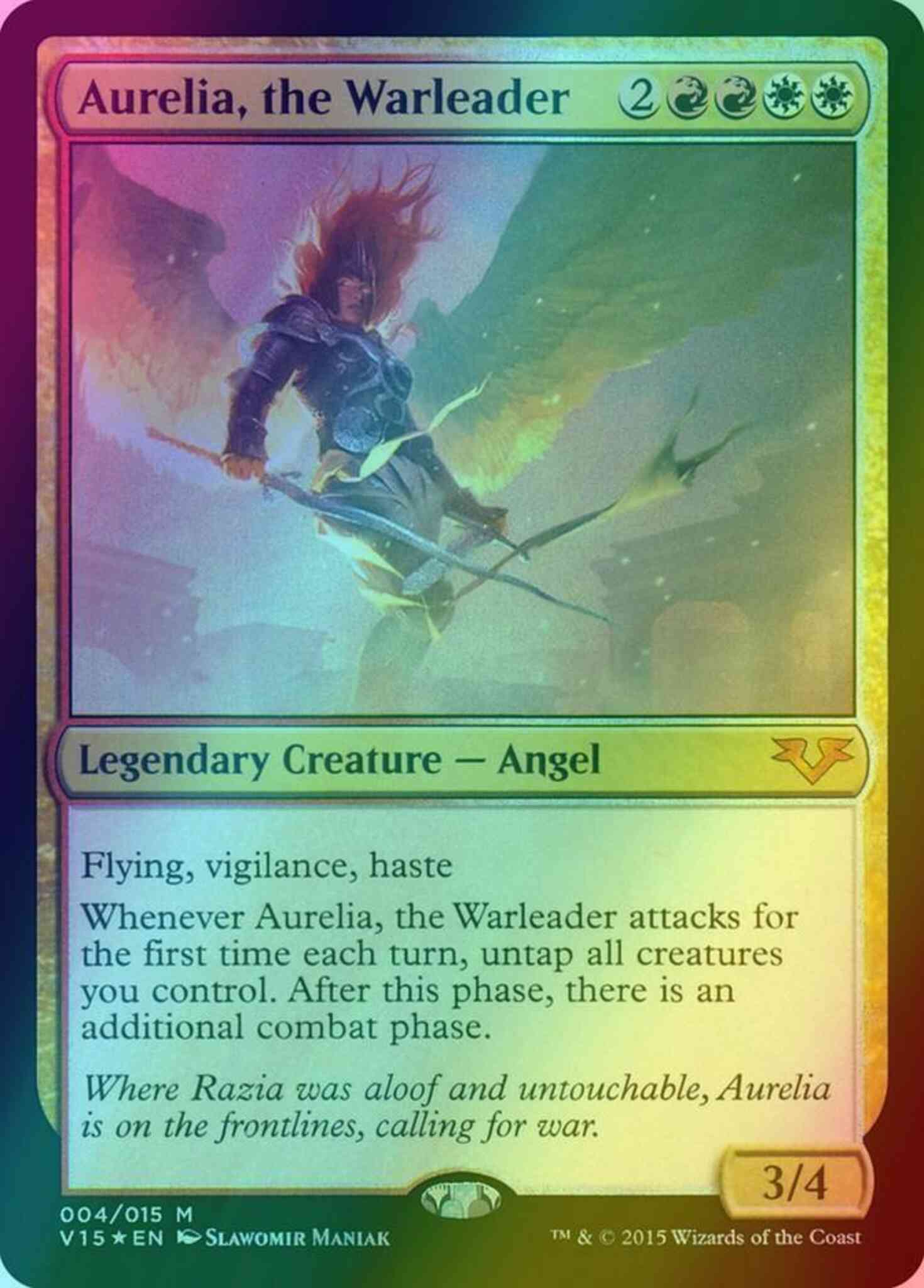 Aurelia, the Warleader [4] [From the Vault: Angels] [Foil]