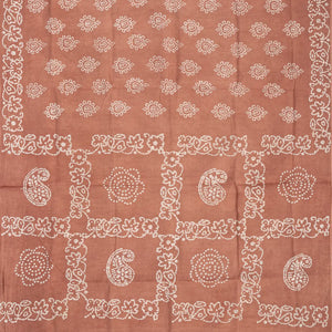 Dusty Pink Sungudi Cotton Saree With Tie & Dye Floral Motifs
