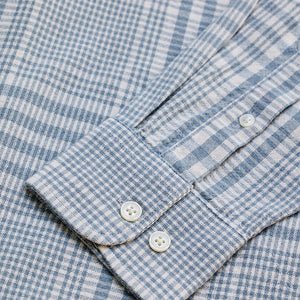 Light Blue Checks Slim Fit Shirt