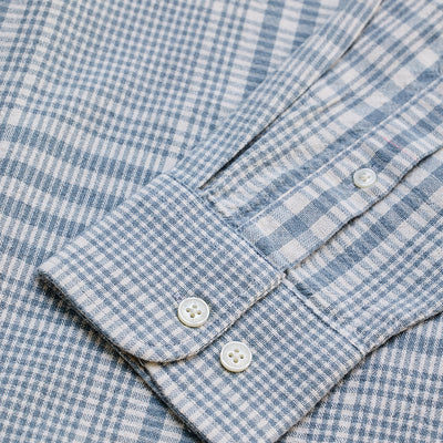 Light Blue Checks Slim Fit Shirt