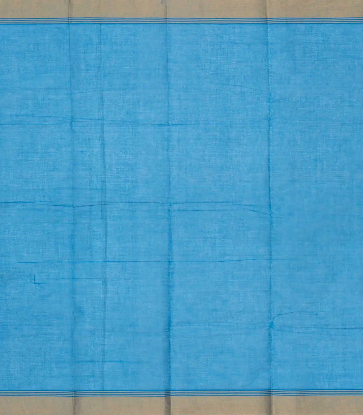 Light Blue Handloom Rasipuram Cotton Saree With Mango Buttas