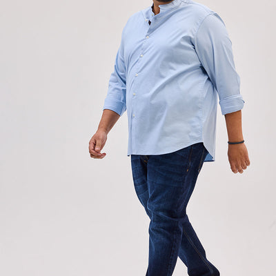 Light Blue Mandarin Shirt