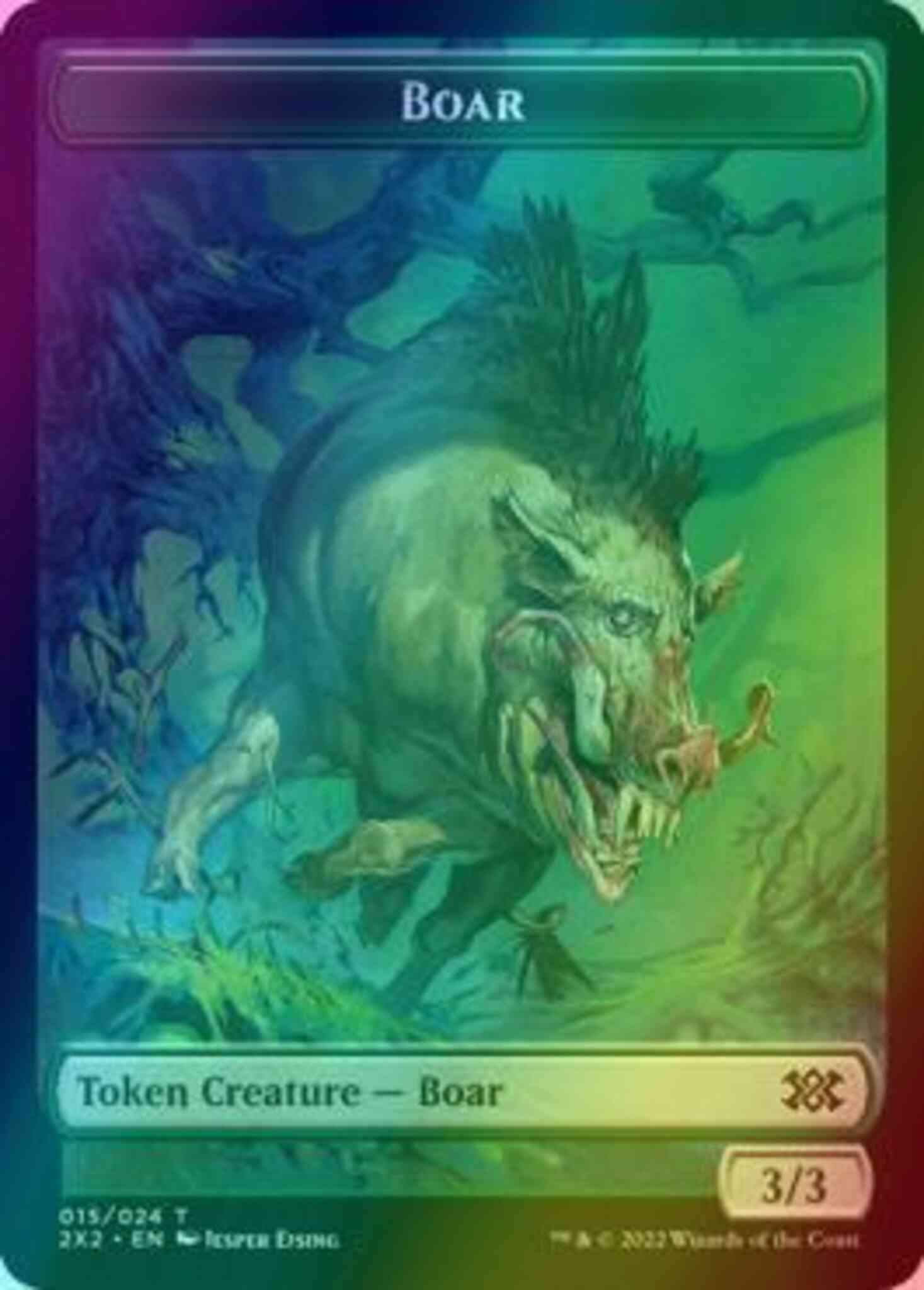 Boar Token (15) // Knight Token (05) [Double Masters 2022: Tokens] [Foil]