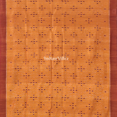 Golden & Deep Bronze Contemporary Gopalpur Tussar Silk Saree