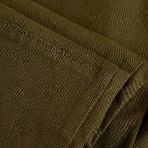 Olive Slim Fit Cargo Jeans