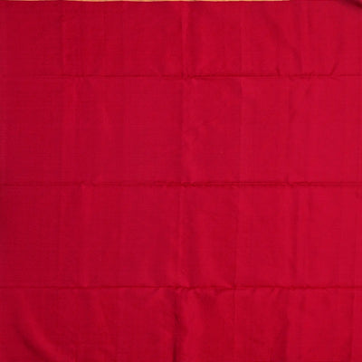 Dark Green Handloom Soft Silk Saree With Buttas & Pink Pallu