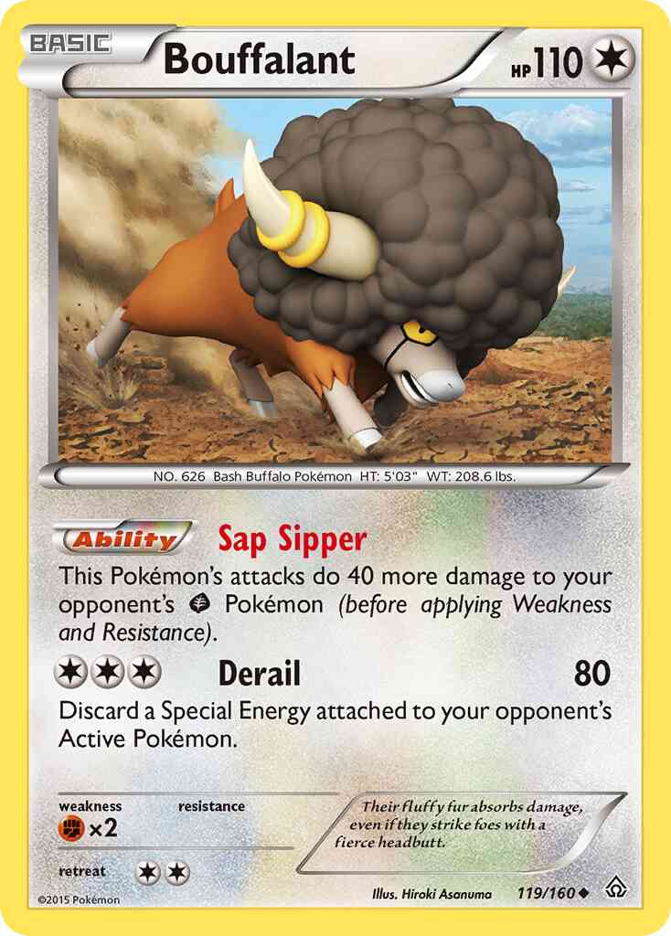Bouffalant - 119/160 - Uncommon [xy5-119] [Non-Holo]