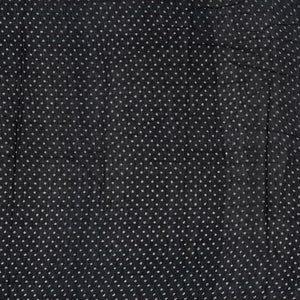 Black Woven Jaipur Cotton Saree With Printed Floral Jaal Motifs