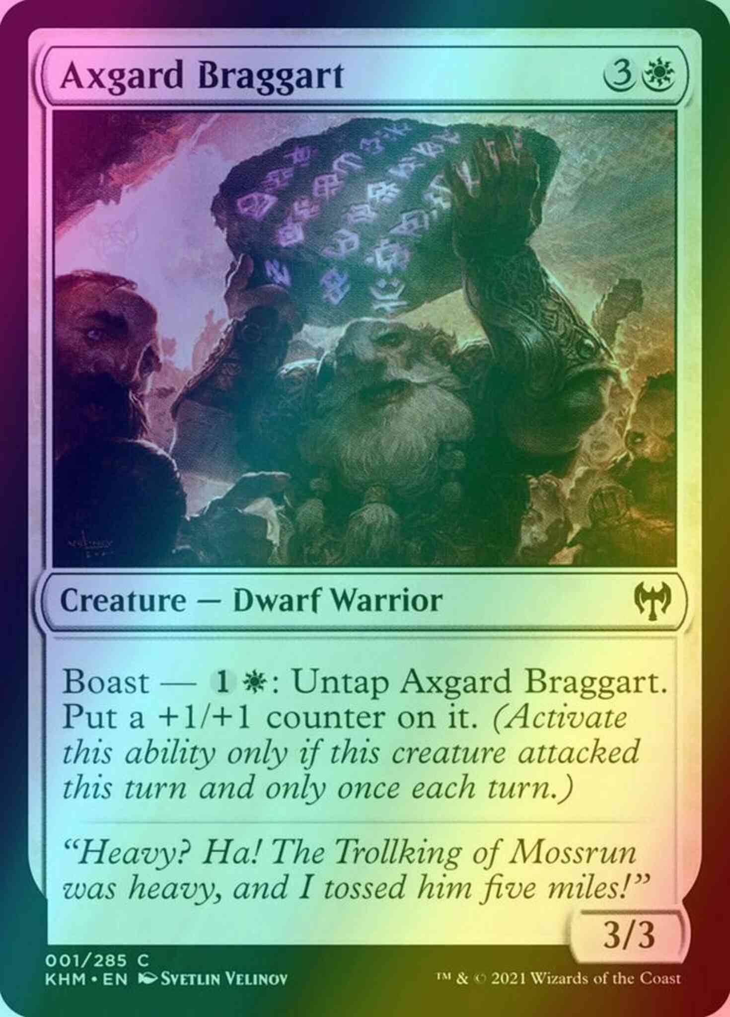 Axgard Braggart [1] [Kaldheim] [Foil]