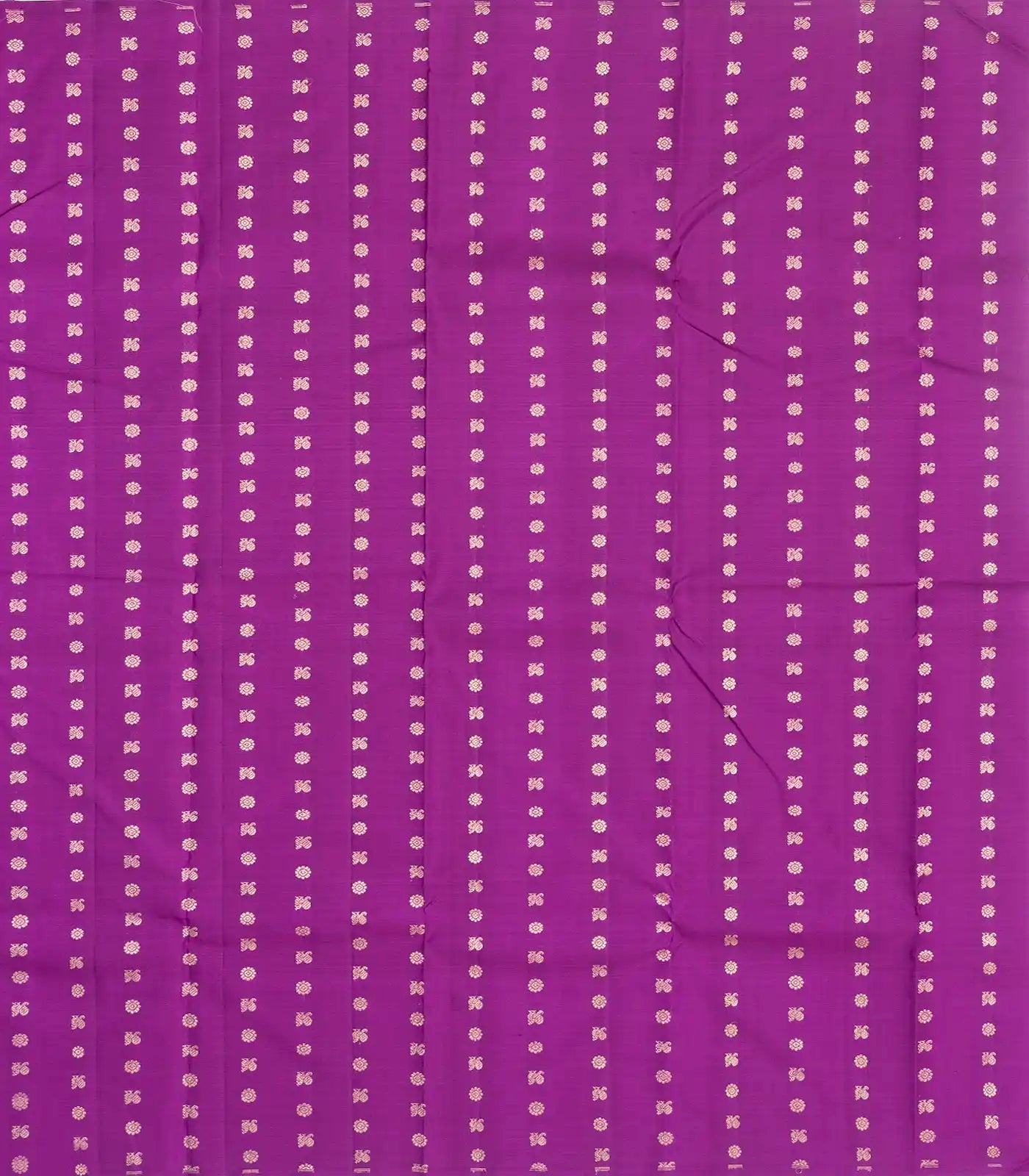 Pista Green Handloom Kanchipuram Silk Saree With Meena Floral Motifs