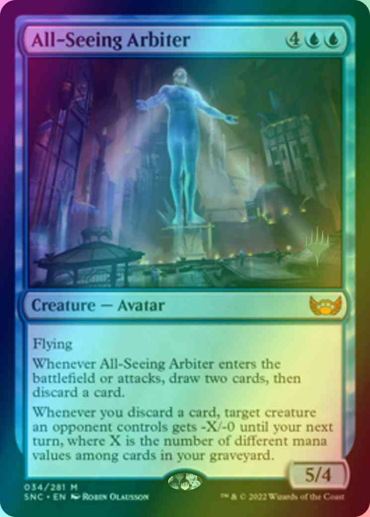 All-Seeing Arbiter [Promo Pack] [34p] [Streets of New Capenna: Promos] [Foil]
