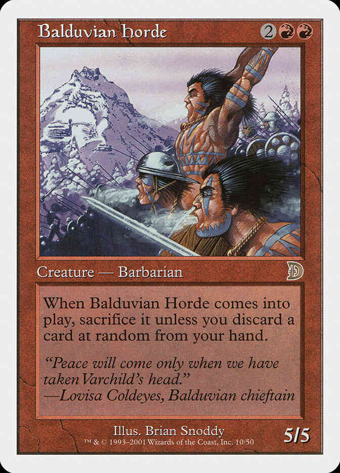 Balduvian Horde [10] [Deckmasters] [Non-Foil]