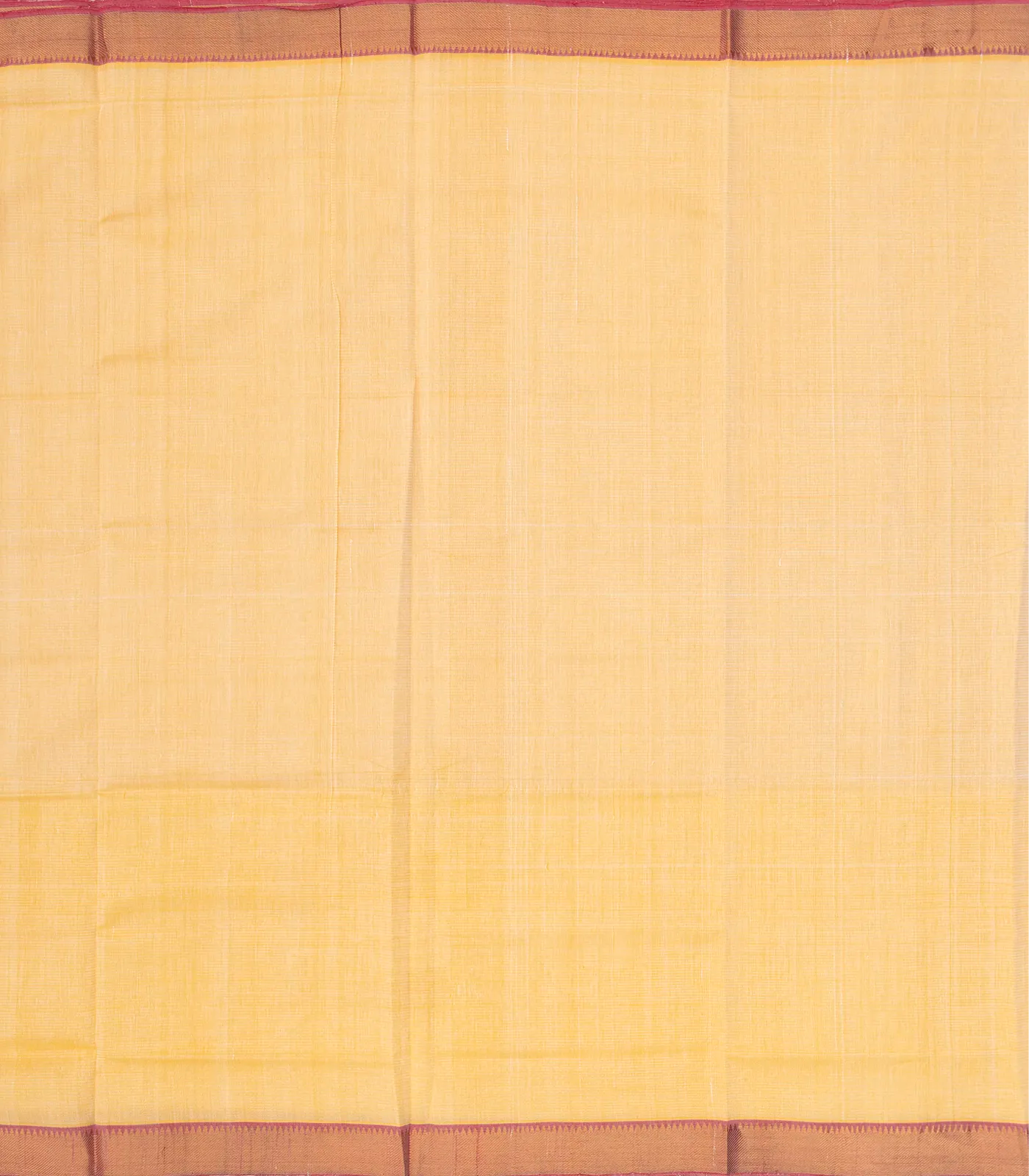 Sandal Handloom Mangalagiri Cotton Saree With Pink Zari Border