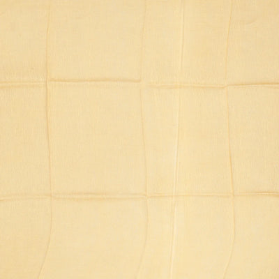 Light Yellow Handwoven Linen Saree Printed With Elephant Motifs