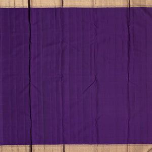 Mustard Handloom Kanchipuram Silk Saree With Meena Floral Motifs