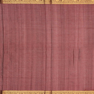 Maroon Handloom Silk Cotton Saree With Kamalam Zari Buttas