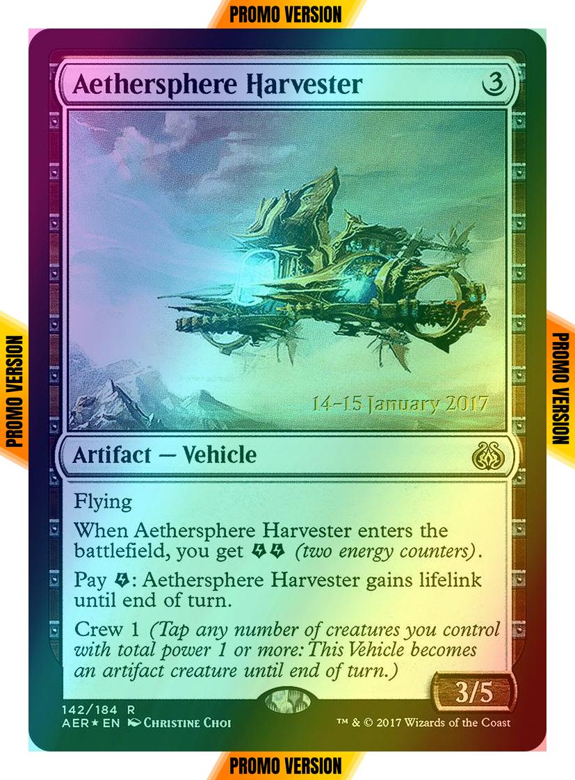 Aethersphere Harvester [142s] [Aether Revolt Promos] [Foil]