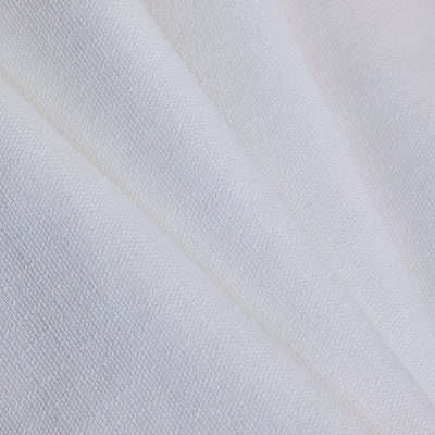 White Self-Design Slim Fit Trousers