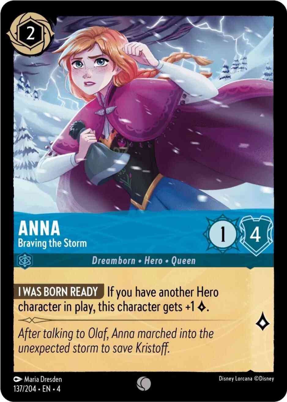 Anna - Braving the Storm - 137/204 [Ursula's Return] [Non-Foil]