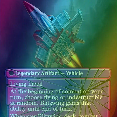 Blitzwing, Cruel Tormentor // Blitzwing, Adaptive Assailant [19] [Borderless] [Shattered Glass] [Universes Beyond: Transformers] [Foil]