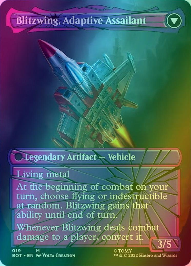 Blitzwing, Cruel Tormentor // Blitzwing, Adaptive Assailant [19] [Borderless] [Shattered Glass] [Universes Beyond: Transformers] [Foil]