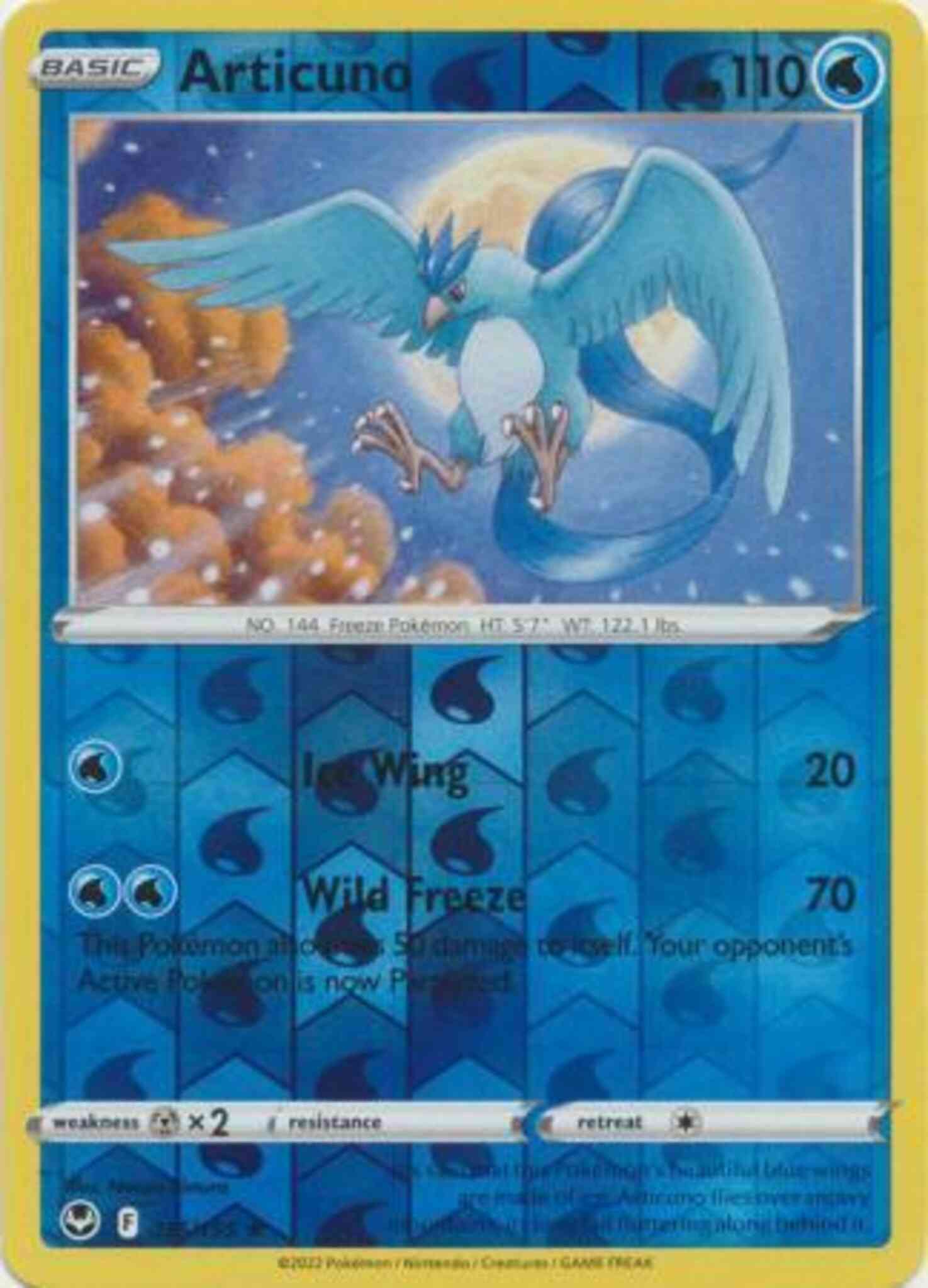 Articuno - 036/195 - Rare Holo [swsh12-036] [Reverse Holo]