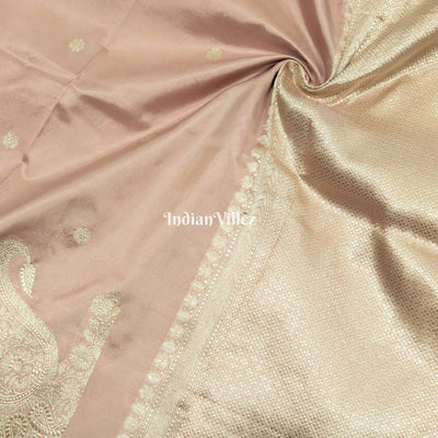 Pink Banarasi Katan Silk Saree