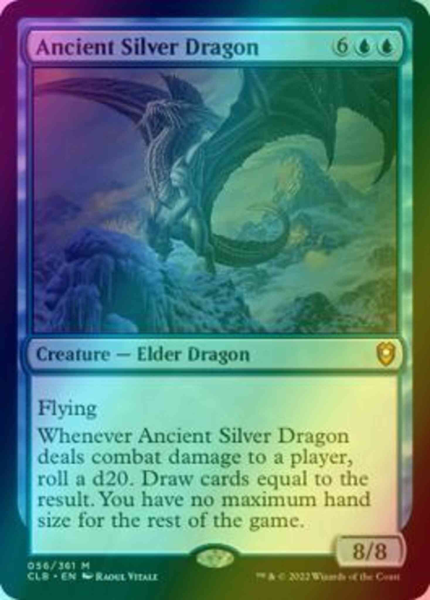 Ancient Silver Dragon [56] [Commander Legends: Battle for Baldur's Gate] [Foil]