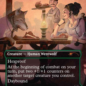 Avabruck Caretaker // Hollowhenge Huntmaster [1608] [Borderless] [Not a Wolf] [Secret Lair Drop] [Non-Foil]