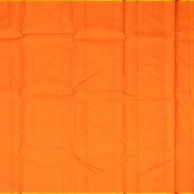 White Handloom Kanchipuram Korvai Silk Saree With Mango Buttas