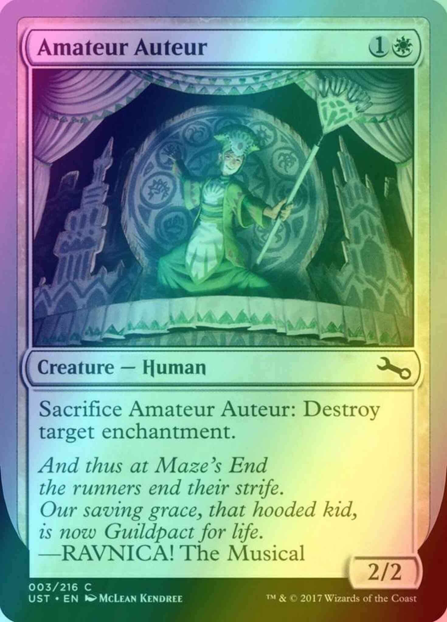 Amateur Auteur [3a] [a] [Unstable] [Foil]