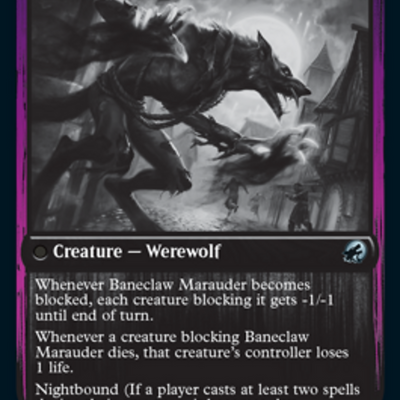 Baneblade Scoundrel // Baneclaw Marauder [85] [Innistrad: Double Feature] [Non-Foil]