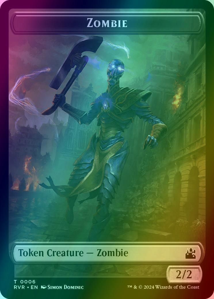 Bird Token (01) // Zombie Token (06) [Ravnica Remastered: Tokens] [Foil]