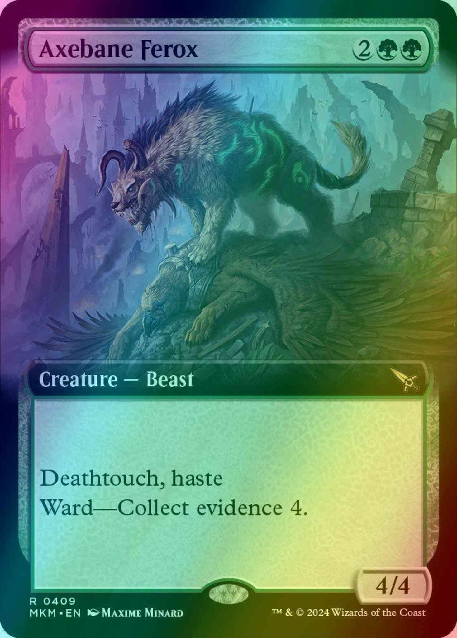 Axebane Ferox [409] [Extended Art] [Murders at Karlov Manor] [Foil]
